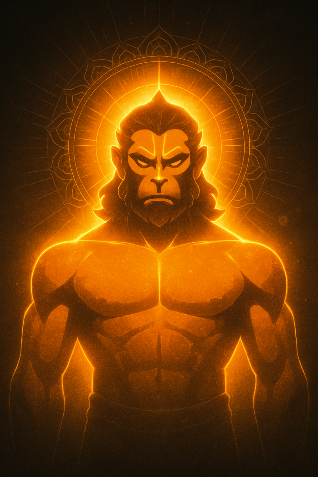 The Fierce Form of Hanuman