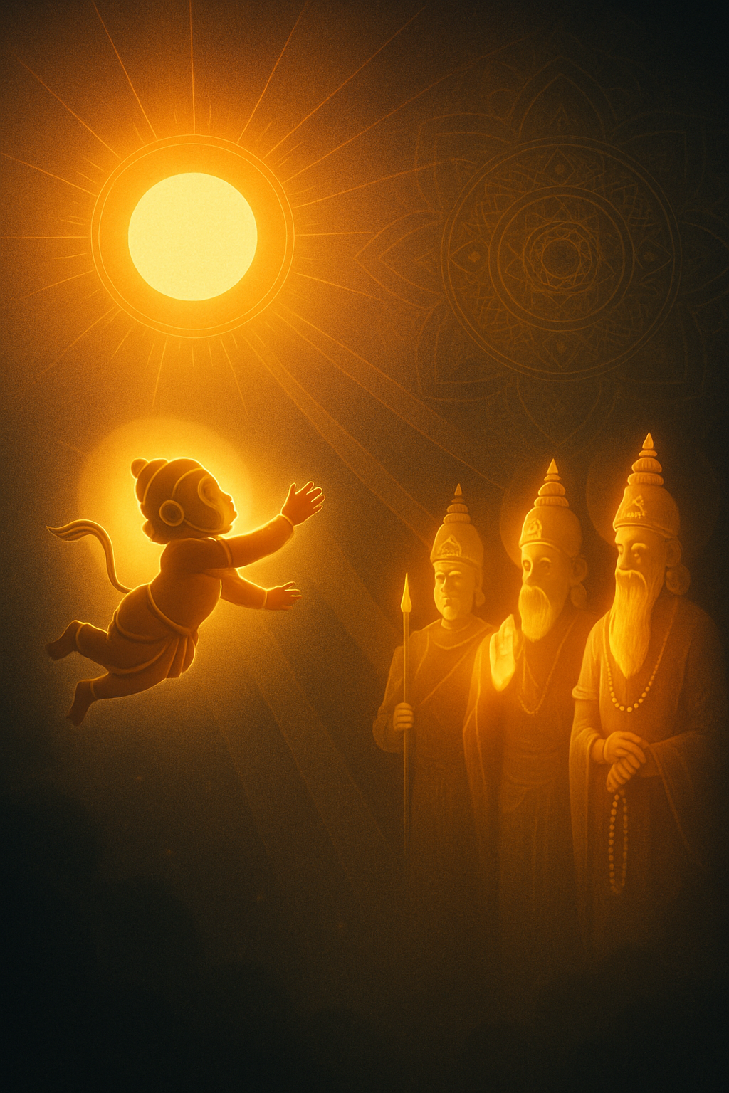 Hanuman's Childhood Playfulness