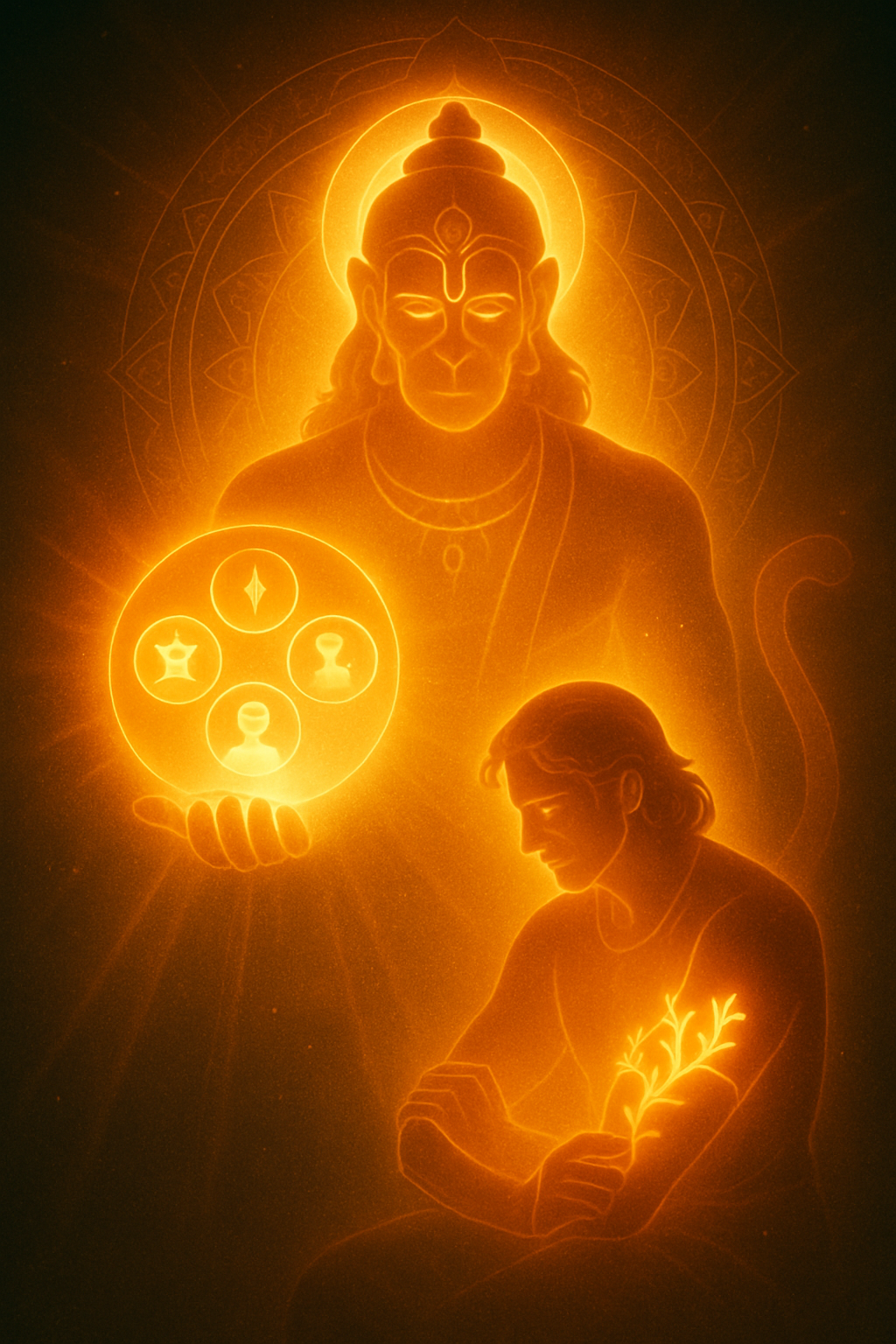 The Omnipotent Hanuman's Vision